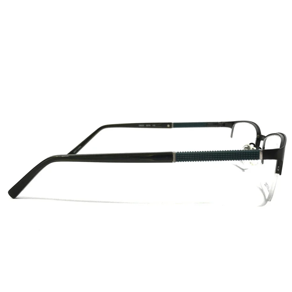Claiborne Eyeglasses Frames CB225 0DT8 Black Green Olive Half Rim 53-17-140